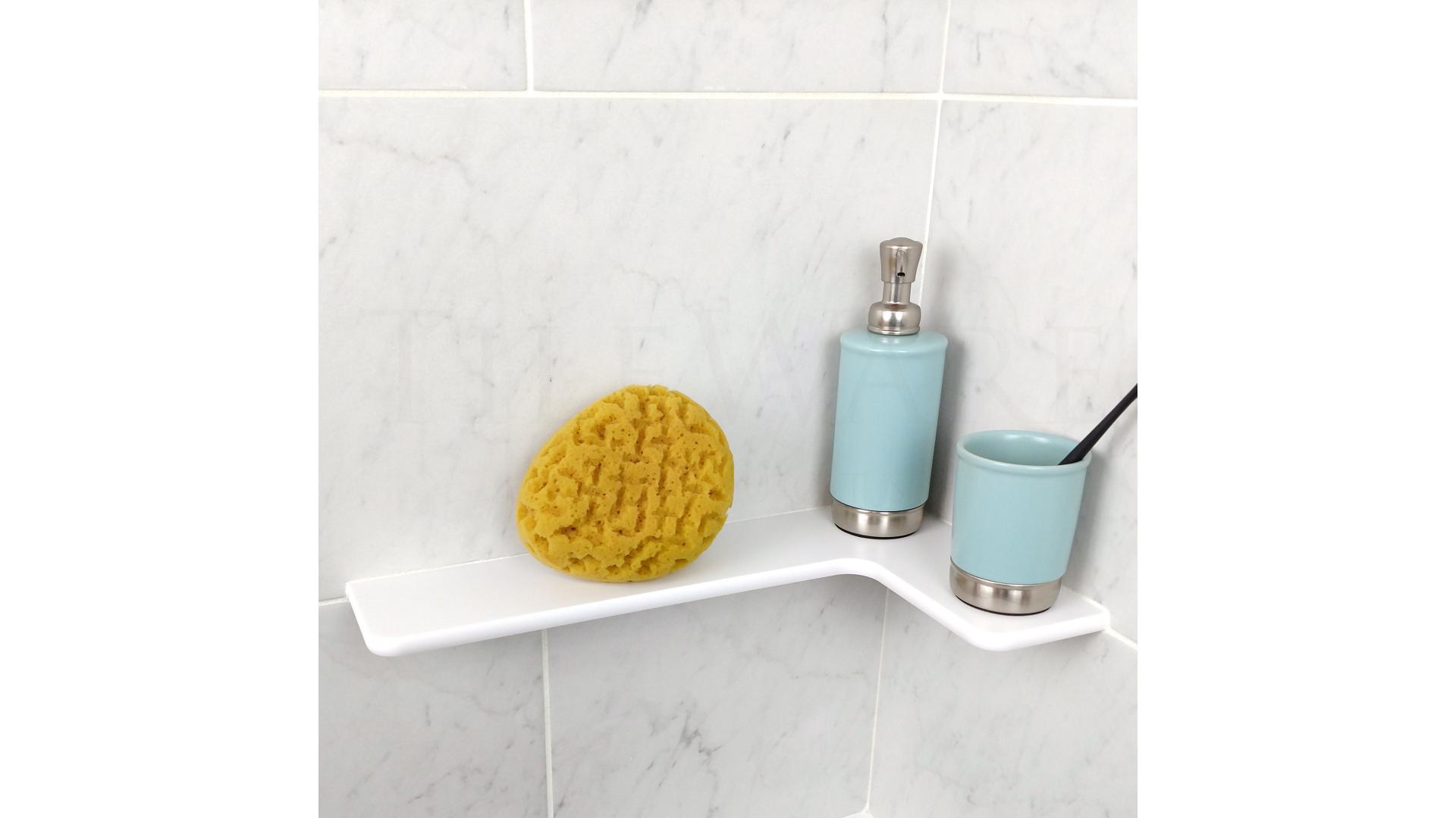 9 x 17 L-Shaped Shower Tile Shelves